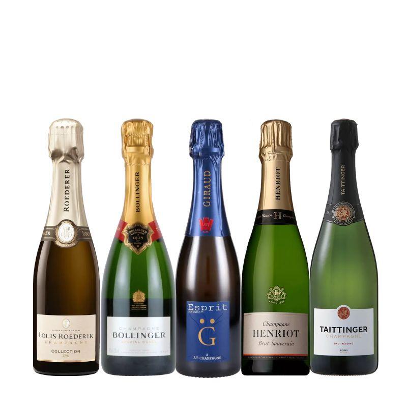シャンパーニュハーフボトル5本セット
