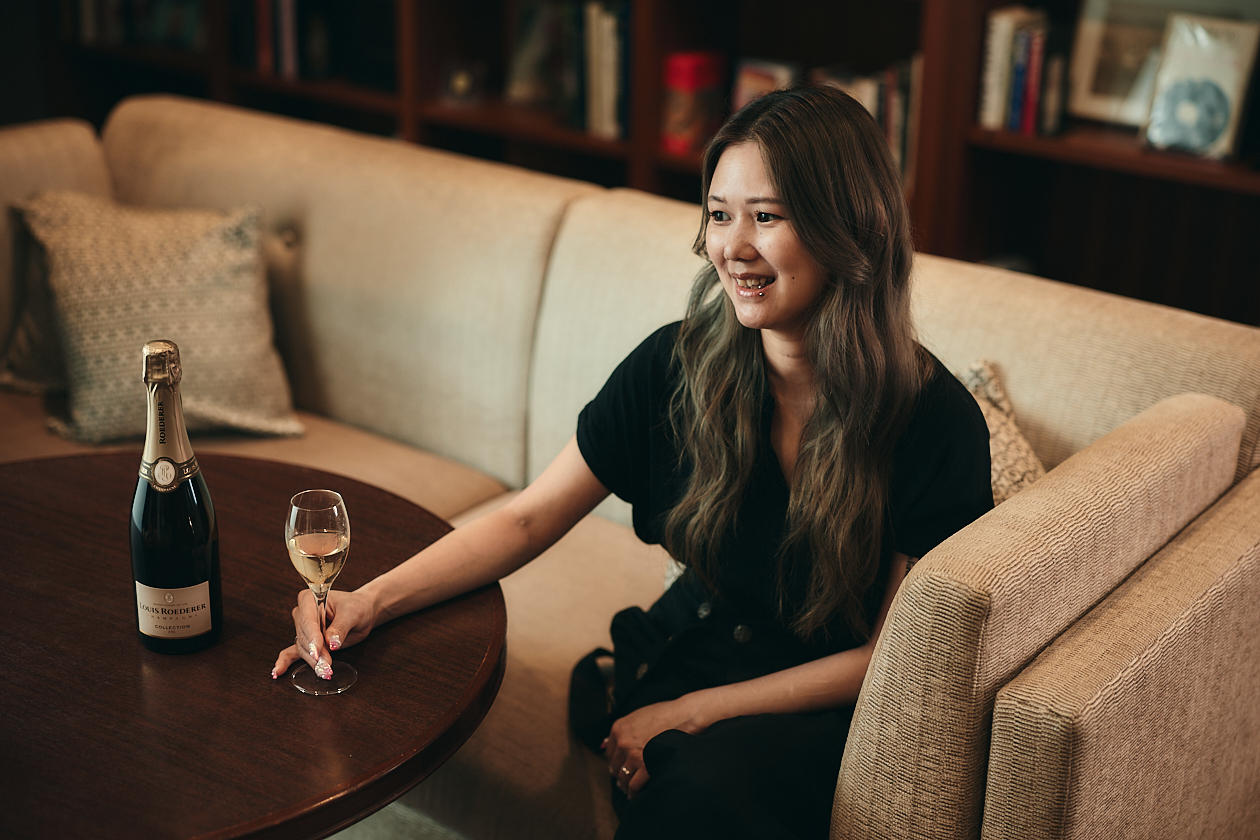 シャンパーニュは、誰かと一緒に