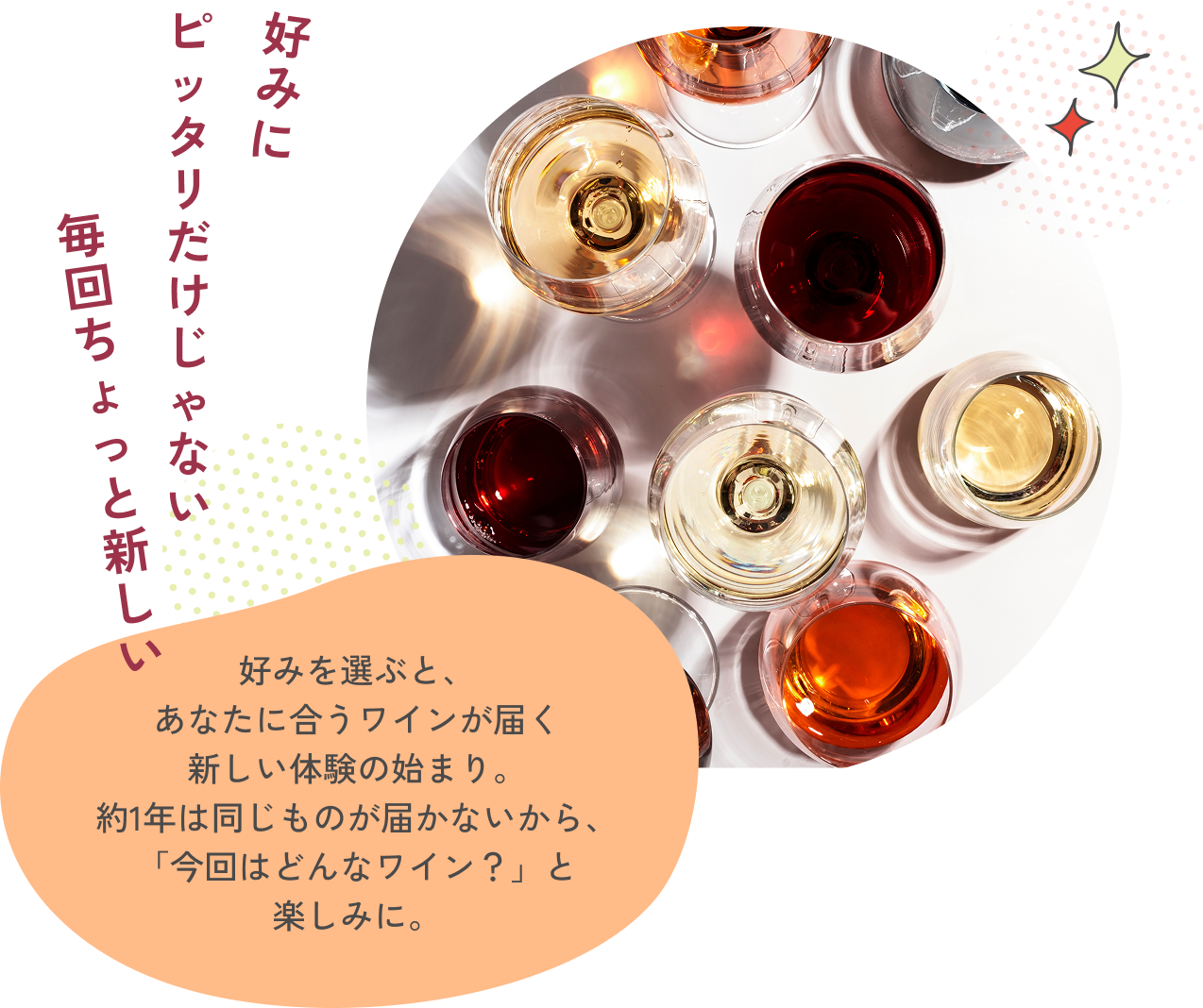 好みにピッタリだけじゃない毎回ちょっと新しい