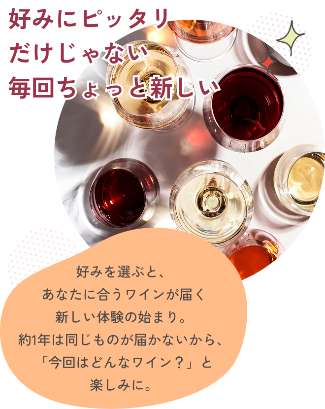 好みにピッタリだけじゃない毎回ちょっと新しい